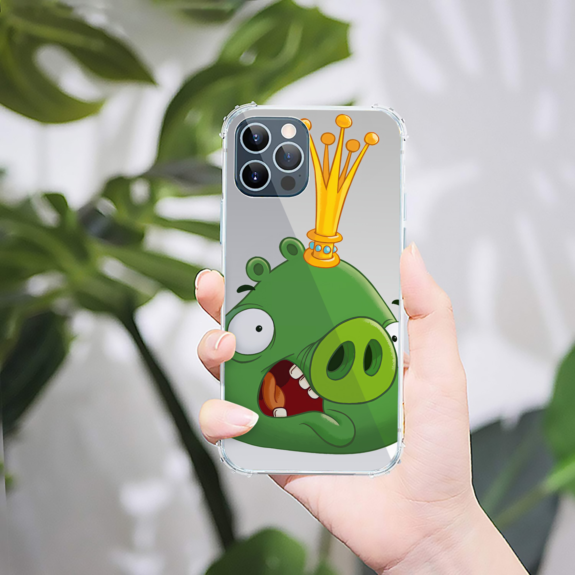 （画像用） Angry Birds アングリーバード 【iPhone 12シリーズ対応】透明スマホケース（クリアソフトケース）